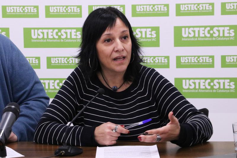 Spokesperson for education trade union USTEC, Iolanda Segura