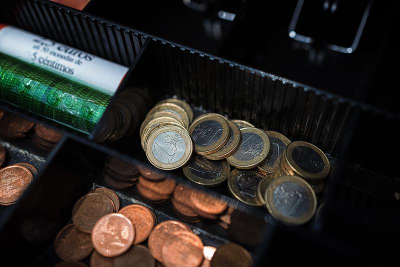 Several Euro coins in an archive picture