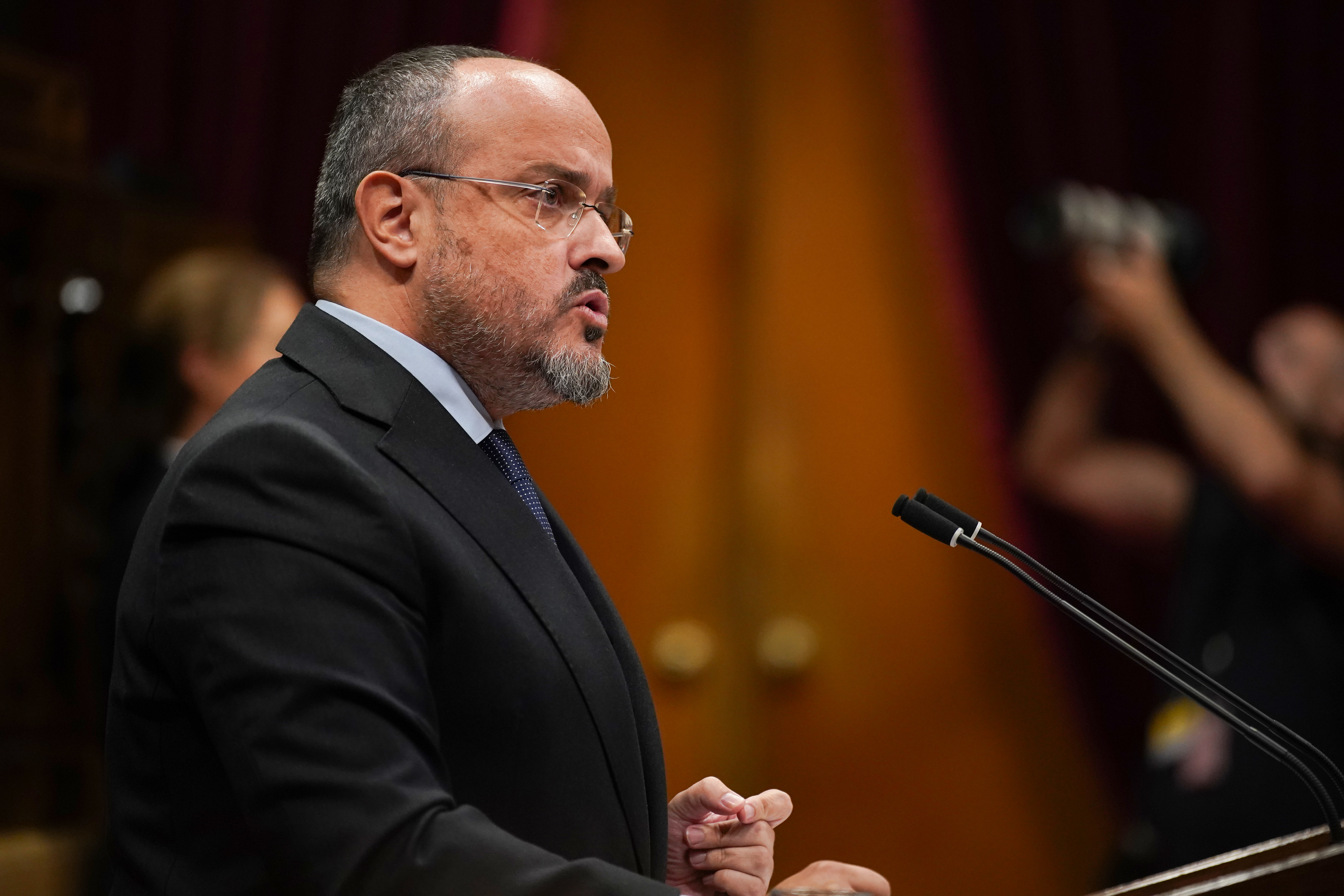 People's Party leader Alejandro Fernández during the 2024 General Policy Debate.