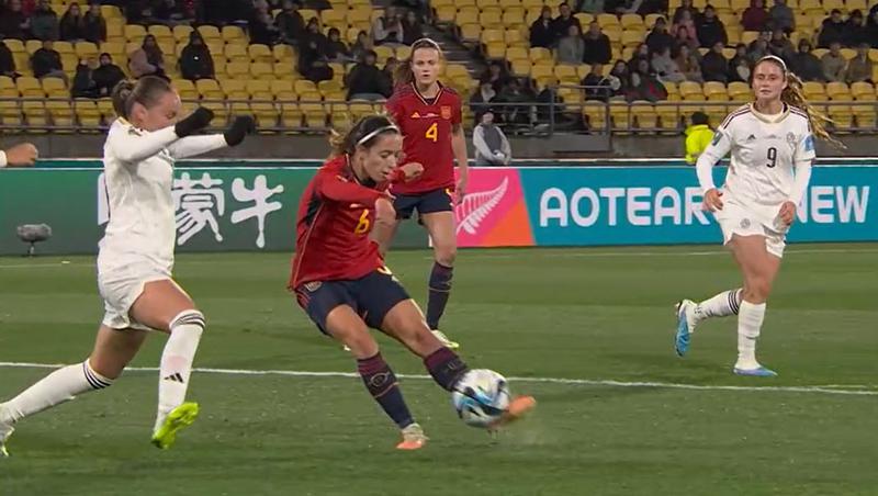 Aitana Bonmatí strikes Spain's second goal in the World Cup opener against Costa Rica