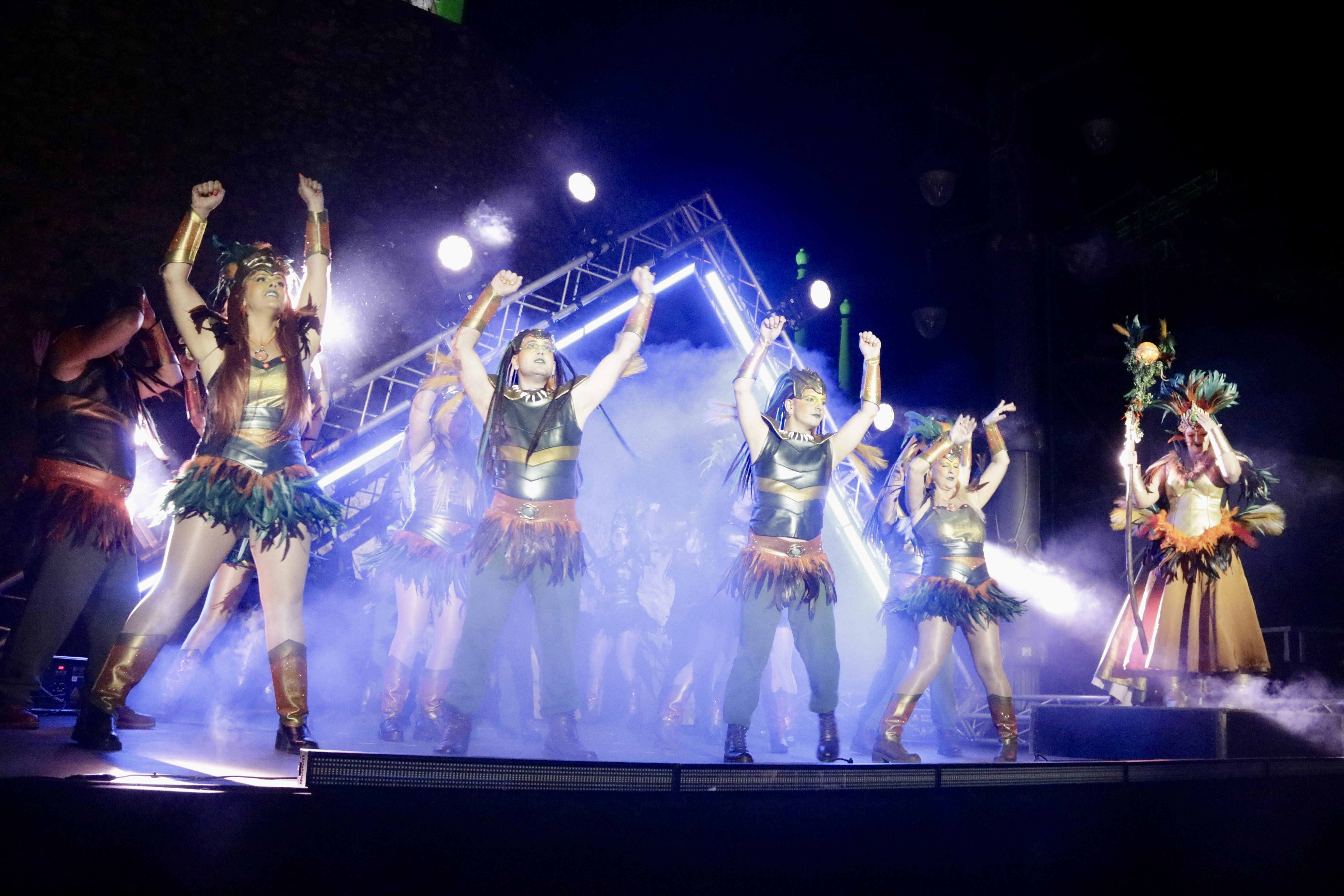 Dancers at the Arribo (Arrival) at Sitges Carnival