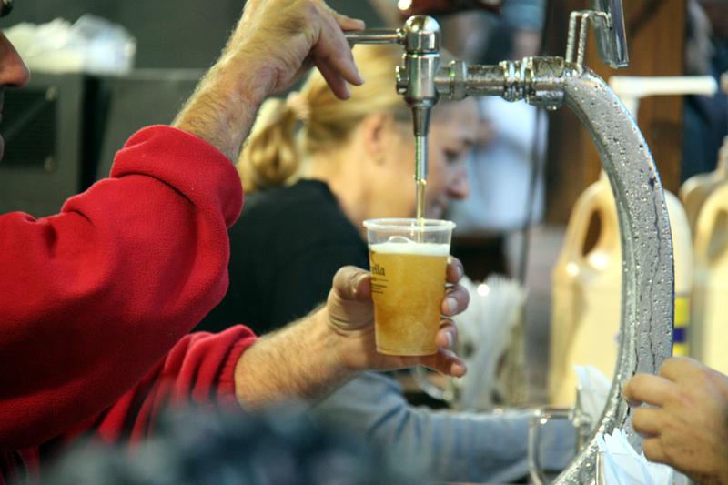 A beer tap at Platja d'Aro's Oktoberfest