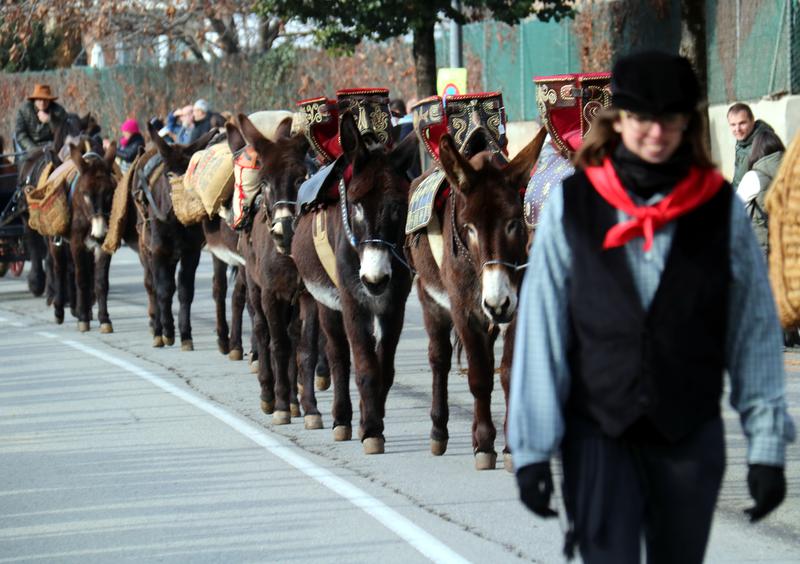 The Tres Tombs parade in Taradell is one of the most important in Osona county