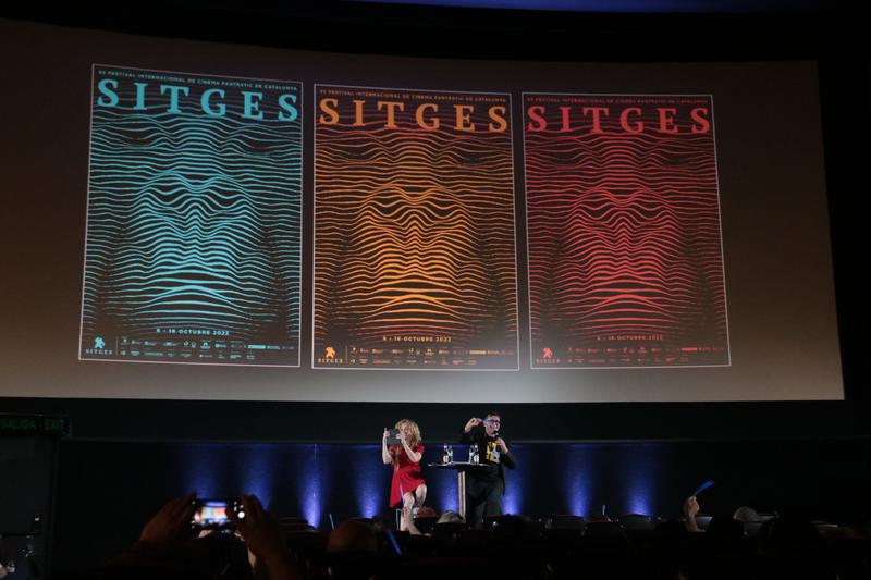 The 2022 Sitges Film Festival poster inspired by Steven Lisberger's 1982 movie 'Tron'