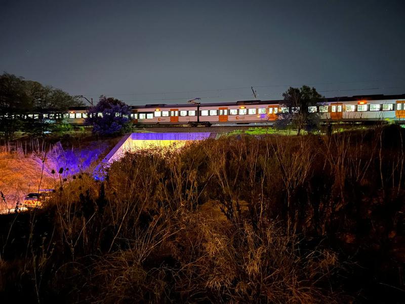 Rodalies R3 train stopped near Montmeló after an accident on September 10, 2023