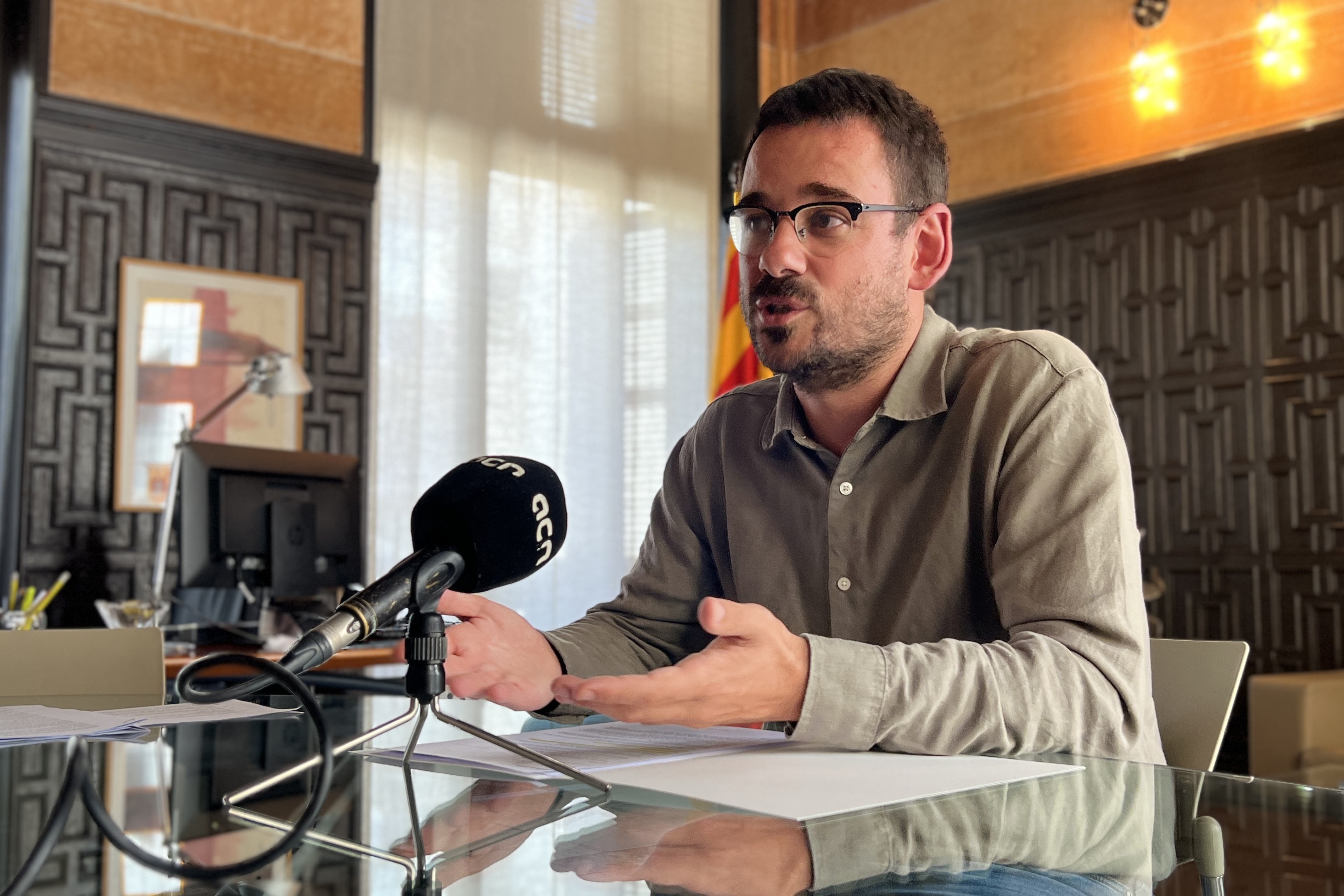 Lluc Salellas, Girona's city mayor, on an interview with ACN