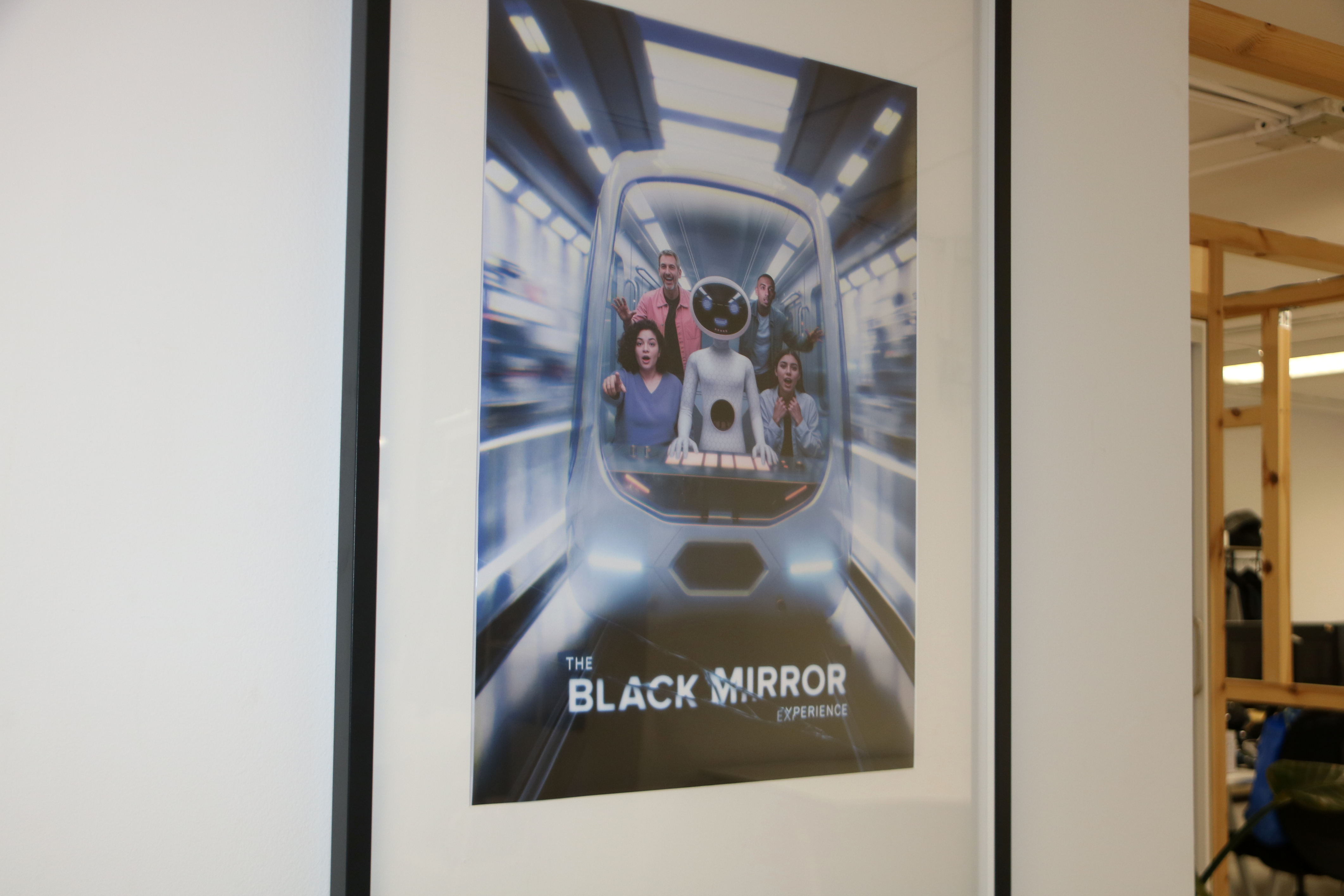 Poster for The Black Mirror Experience at Univrse's Barcelona studio