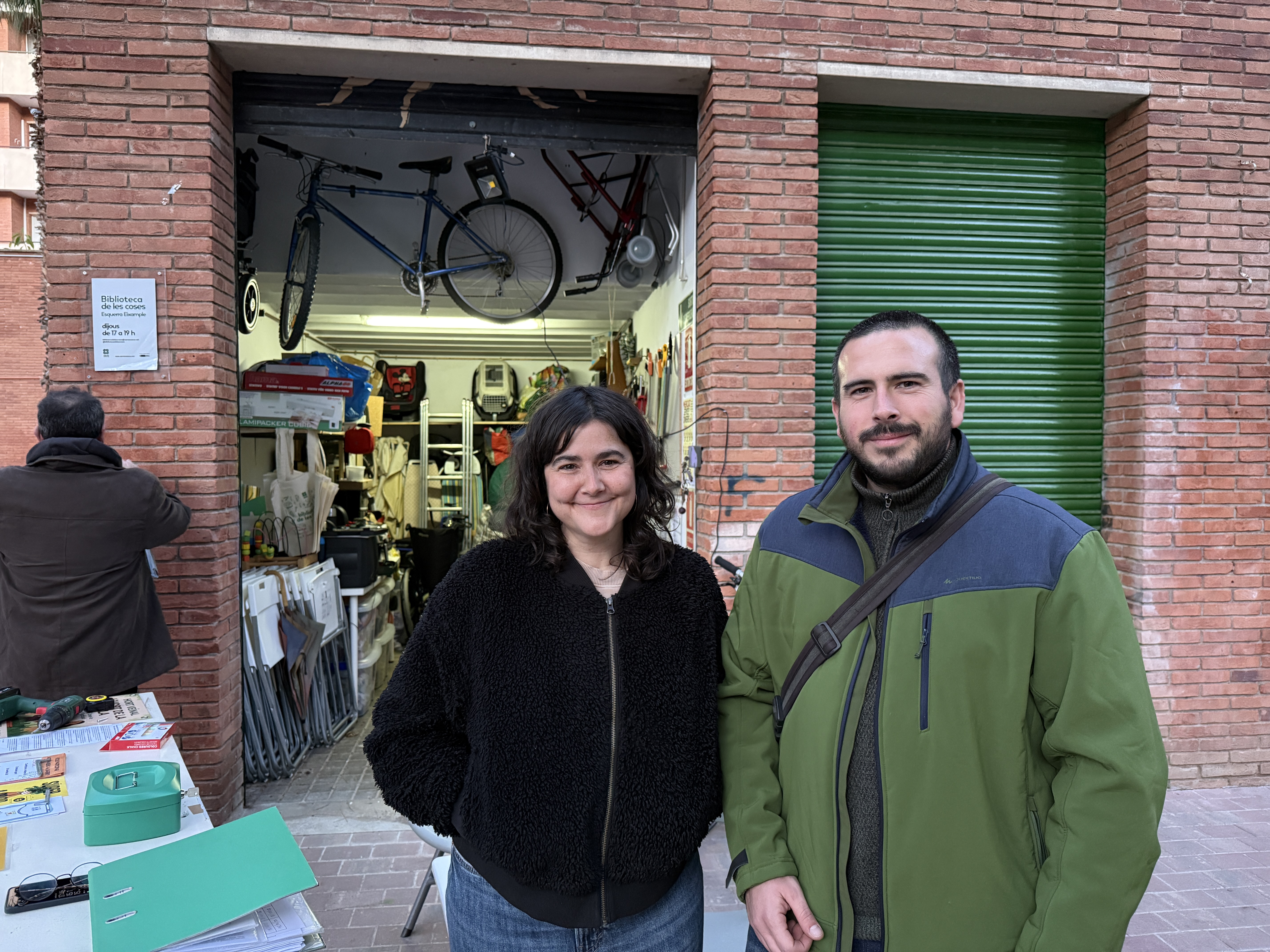 Muntsa and Xavi, founders of the Library of Things in Barcelona's Eixample district