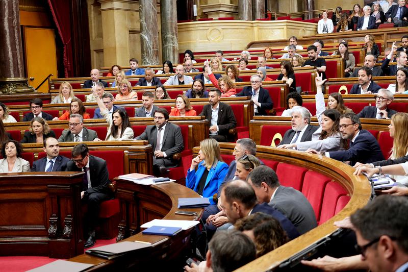 The Catalan parliament during a voting session