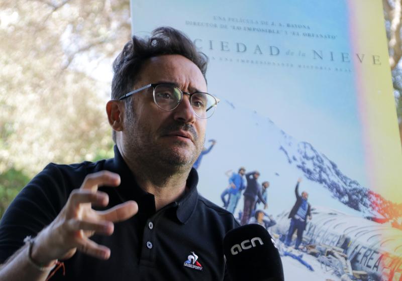 J. A. Bayona in an interview with the Catalan News Agency