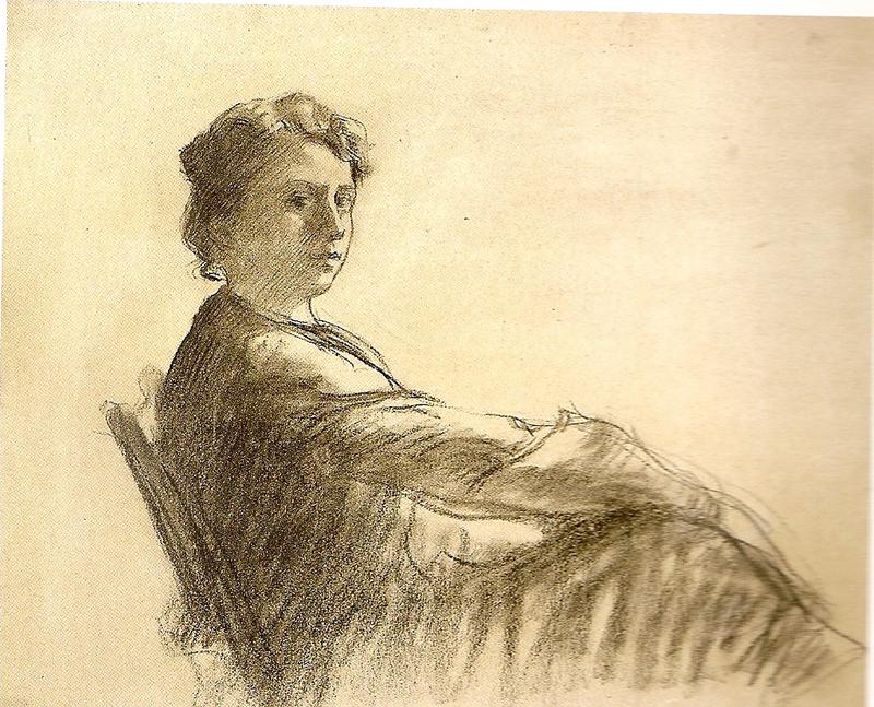 Self-portrait of Catalan painter Lluïsa Vidal