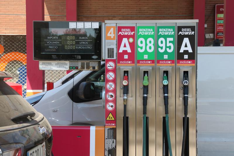 A petrol and diesel pump