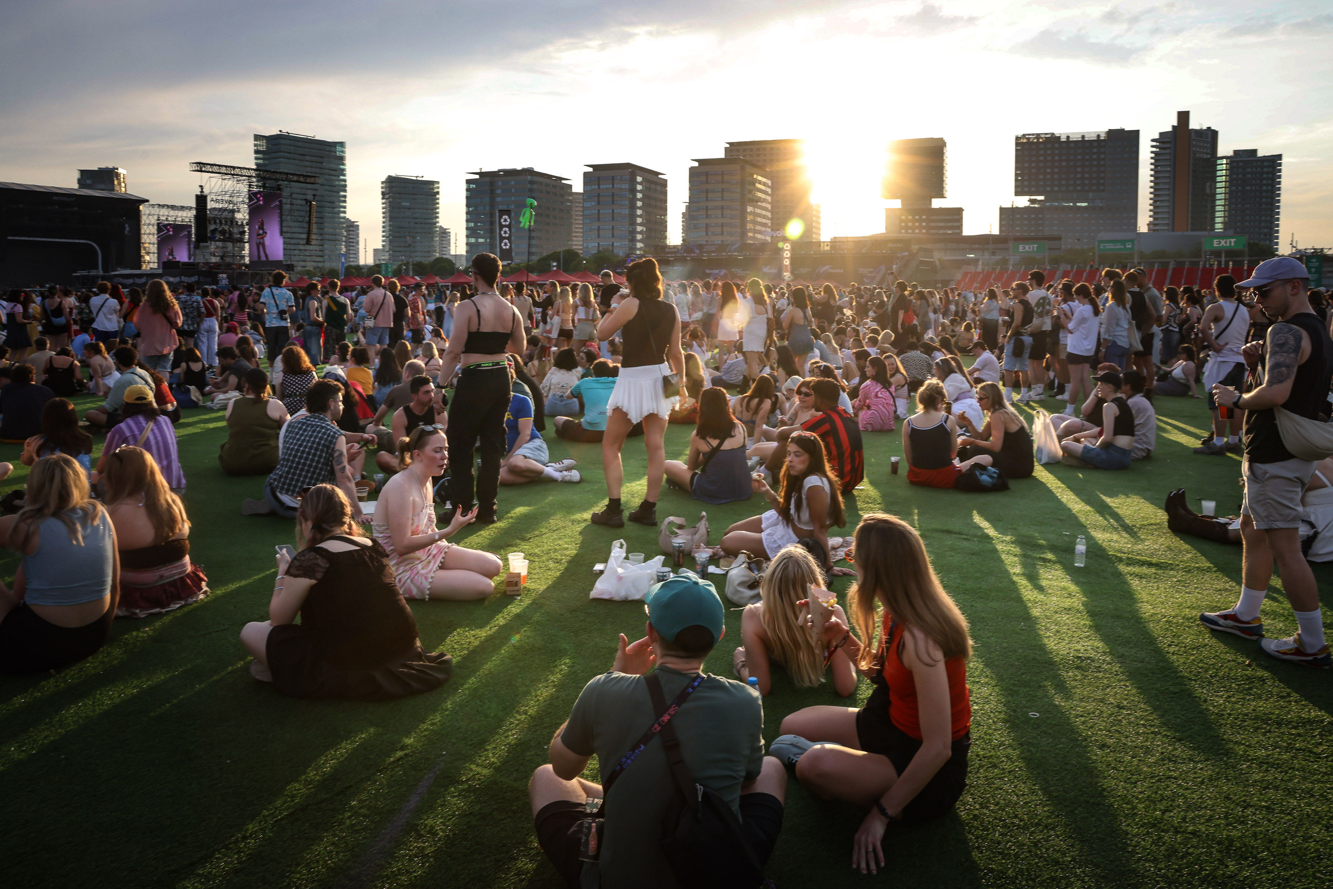 Festival-goers at Barcelona's Primavera Sound on June 6, 2025