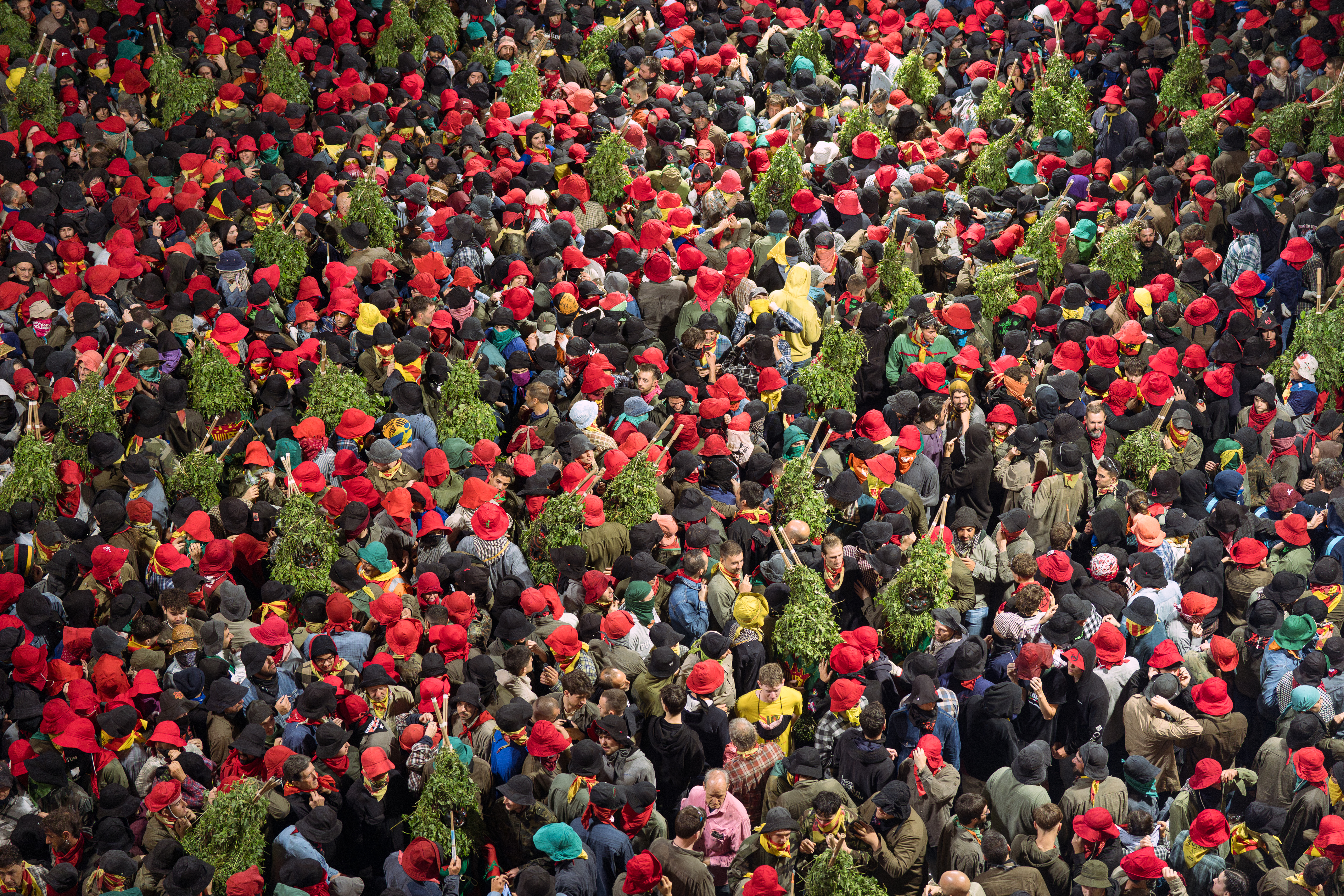 The Plens enter the square