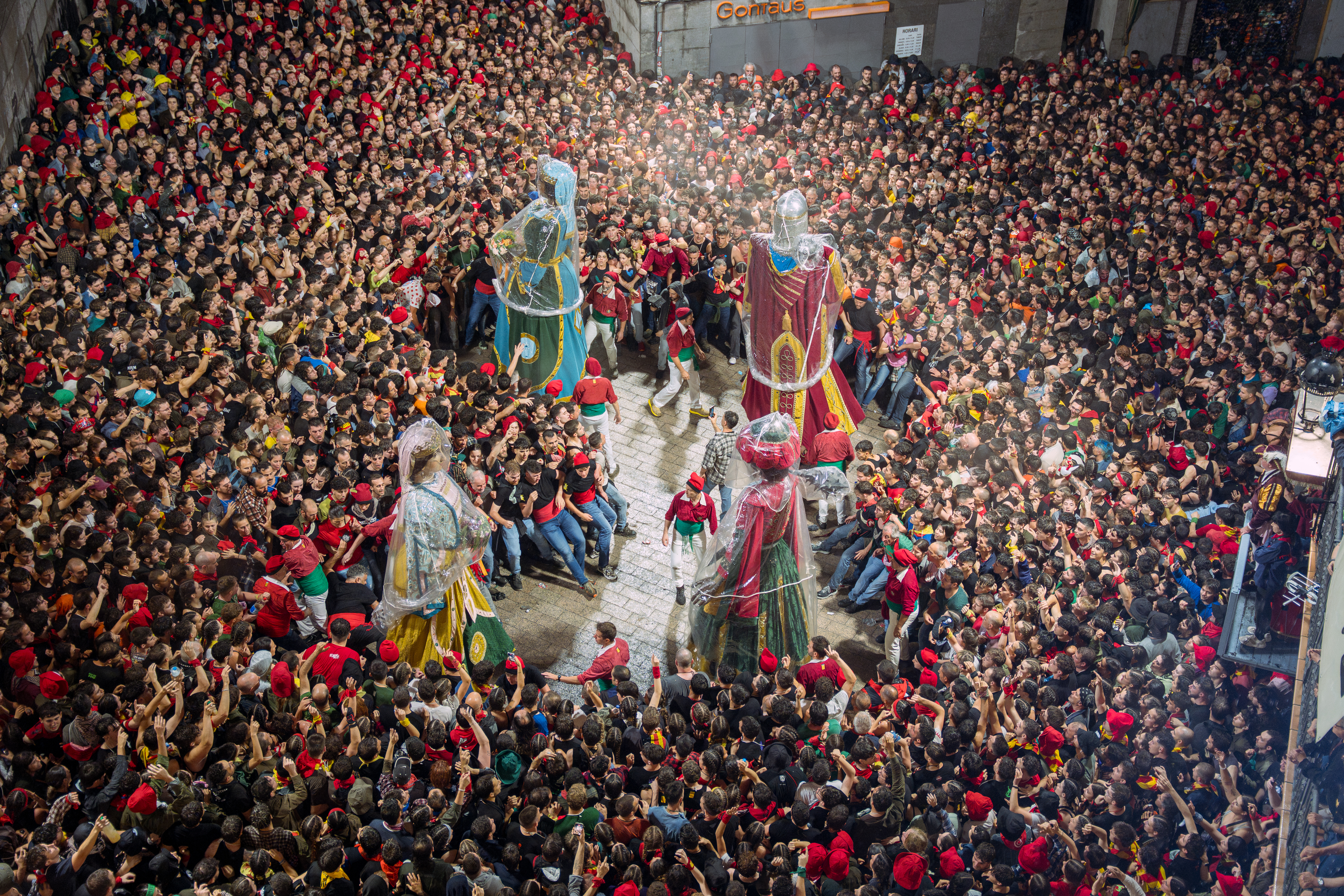 The Giants during La Patum Completa