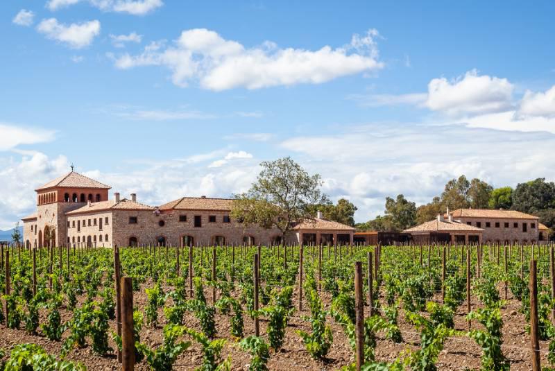 The grounds of Perelada, Catalan winery in the province of Girona