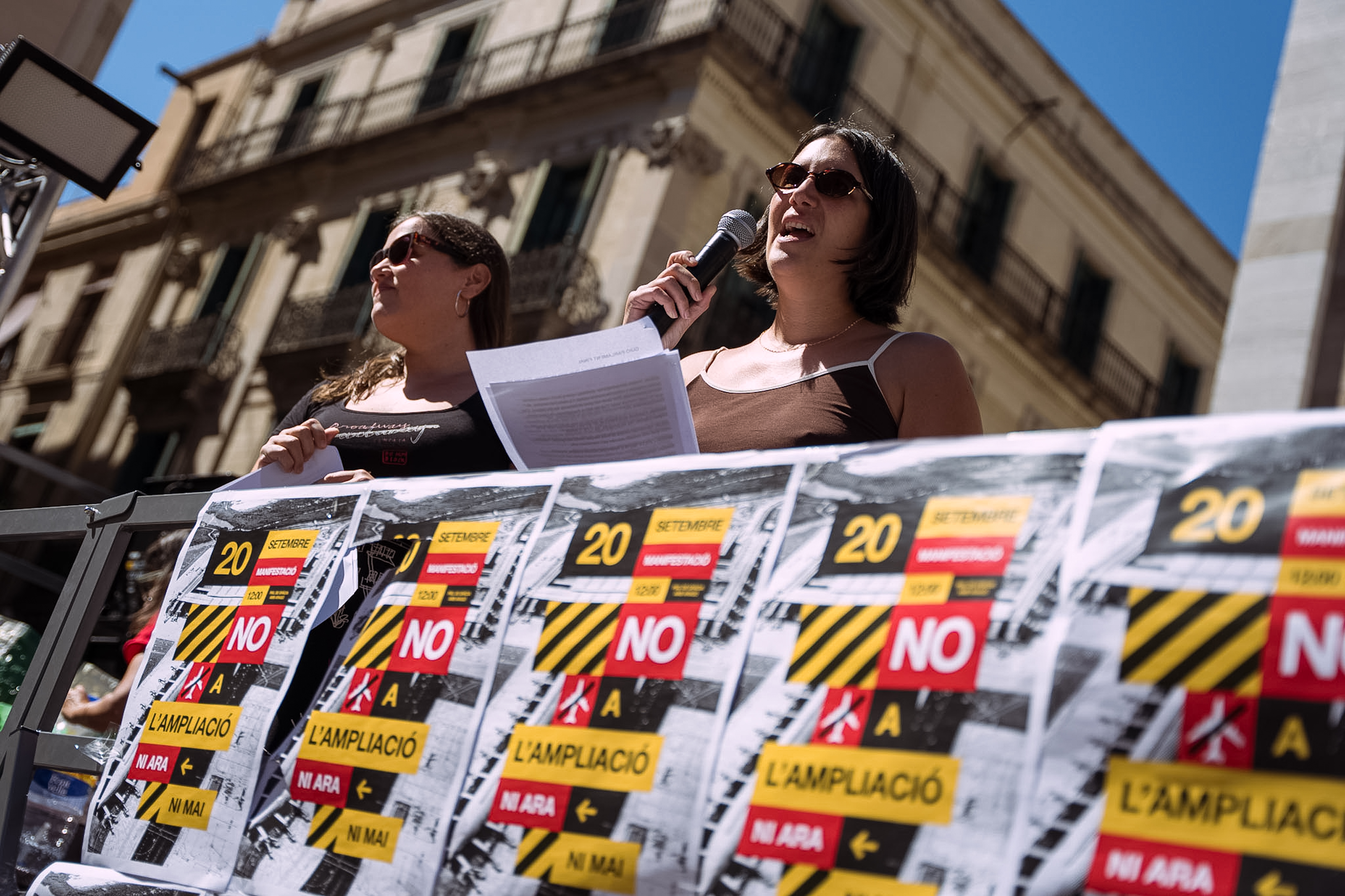Speeches offered at the protest against the airport expansion