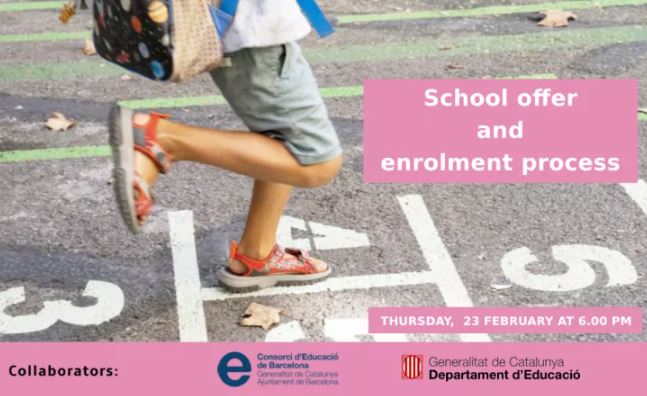 The school pre-registration and enrolment talk will take place on February 23