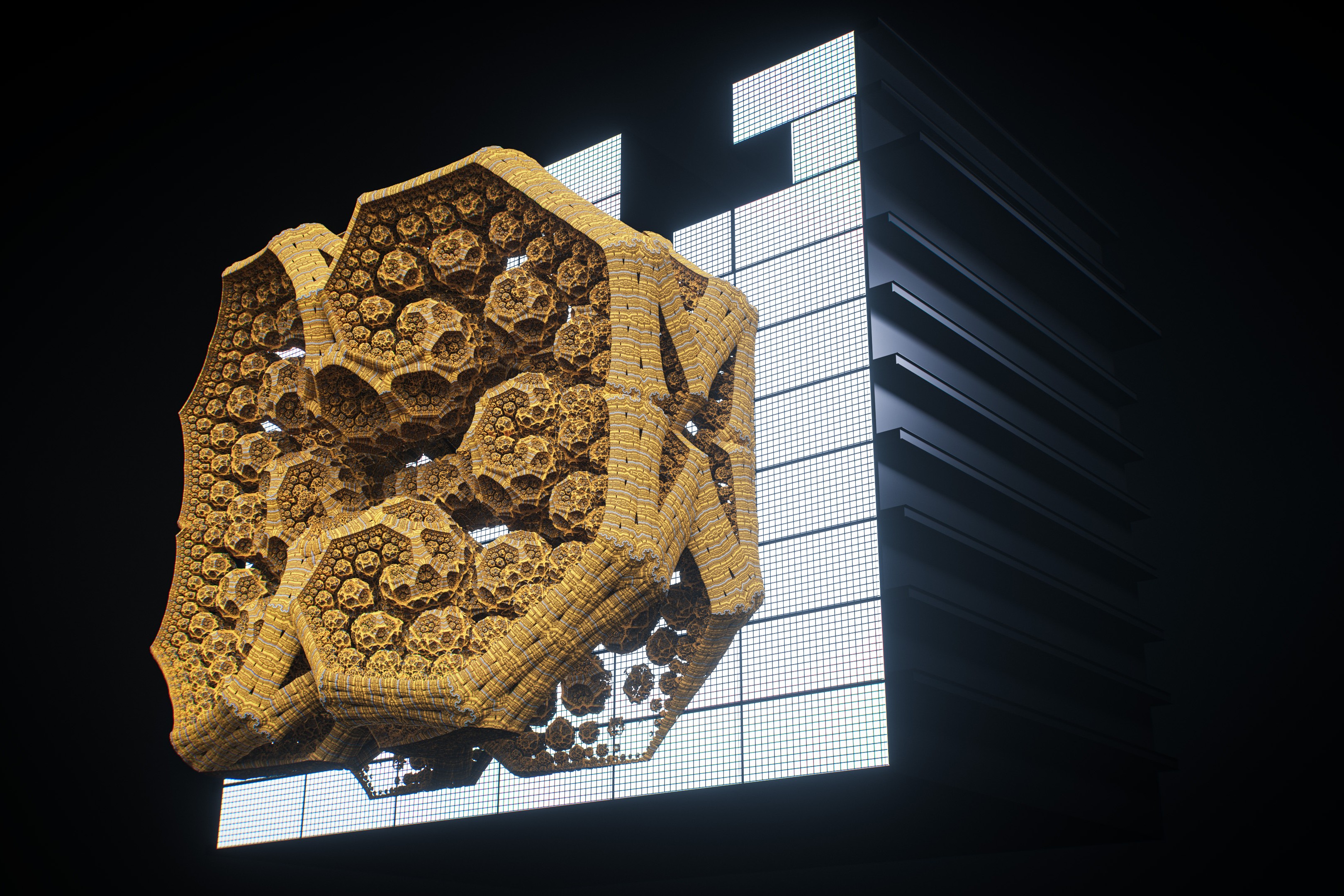 Art piece 'Mantra Intervention' by Studio MO:YA displayed at Aranayó gardens