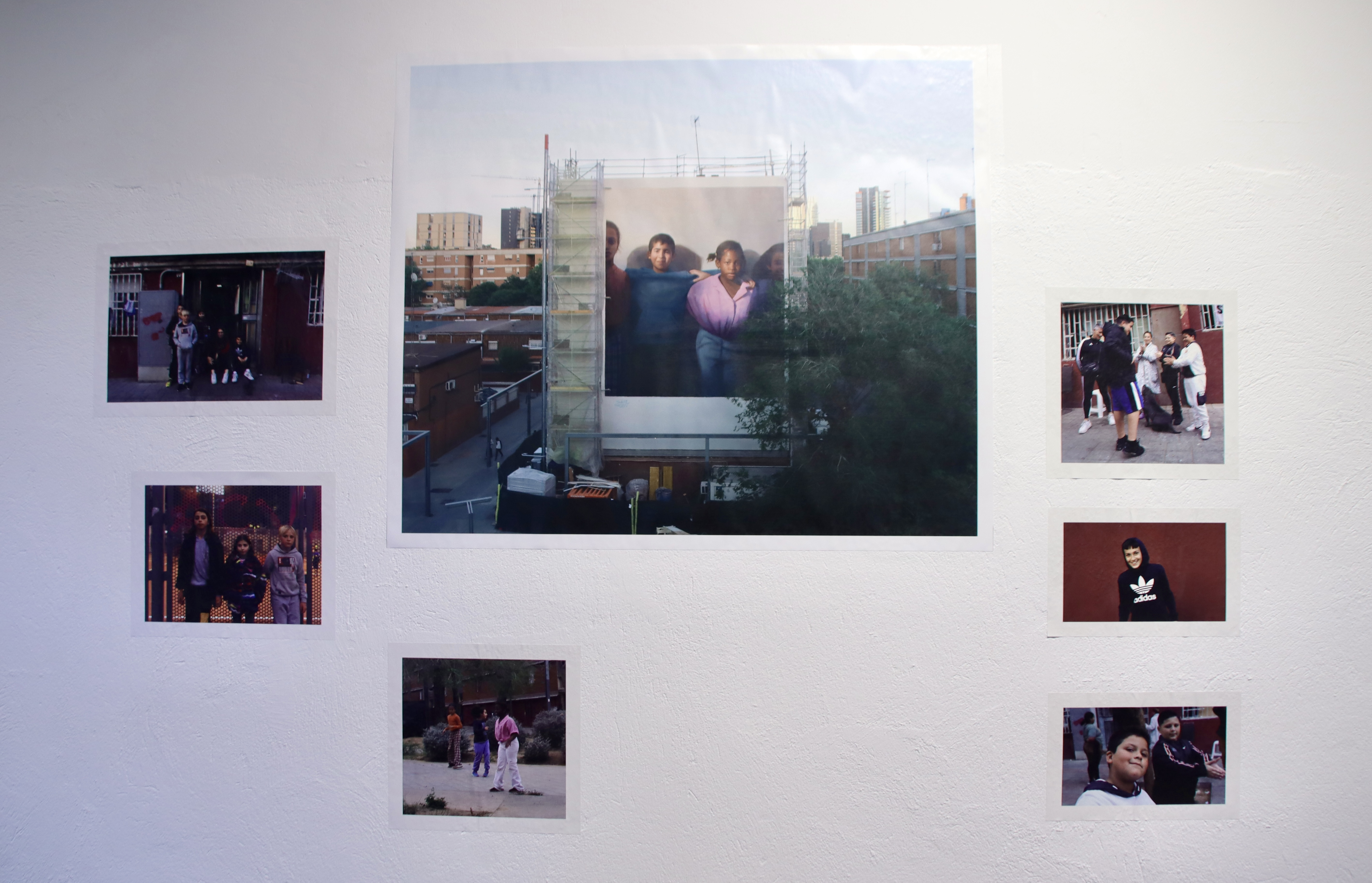 Some of the works exhibited in Berga by international urban artist Nil Safont