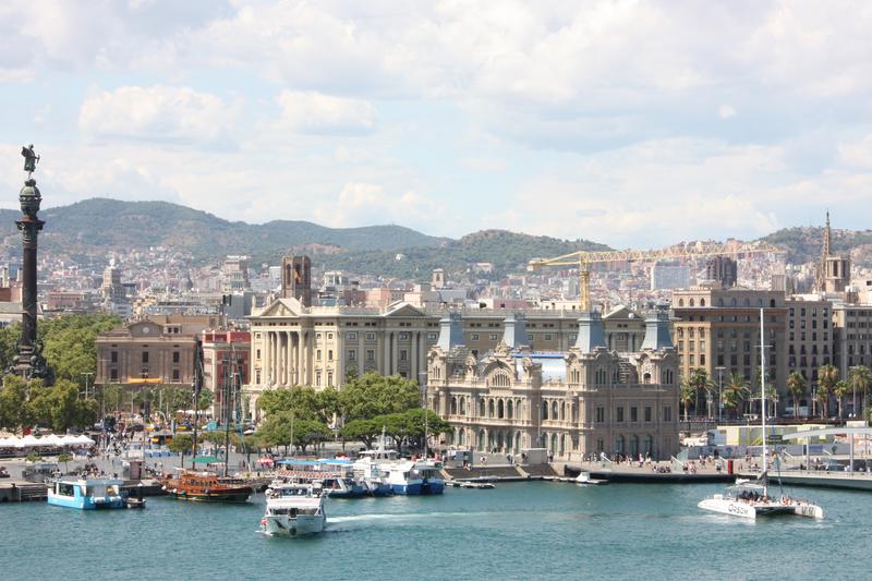 View of Barcelona from the Hotel Eurostars Grand Marina