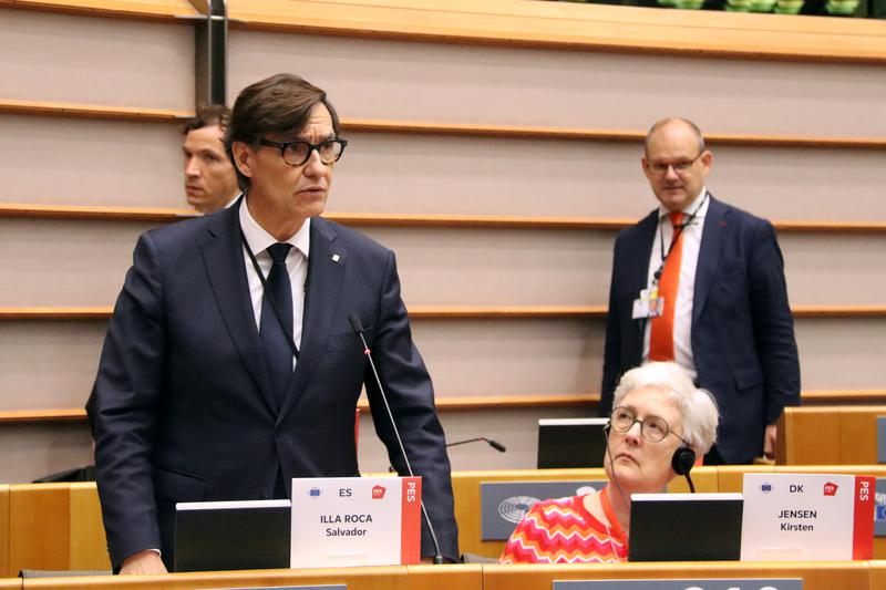 President Salvador Illa addresses the European Committee of the Regions in Brussels 