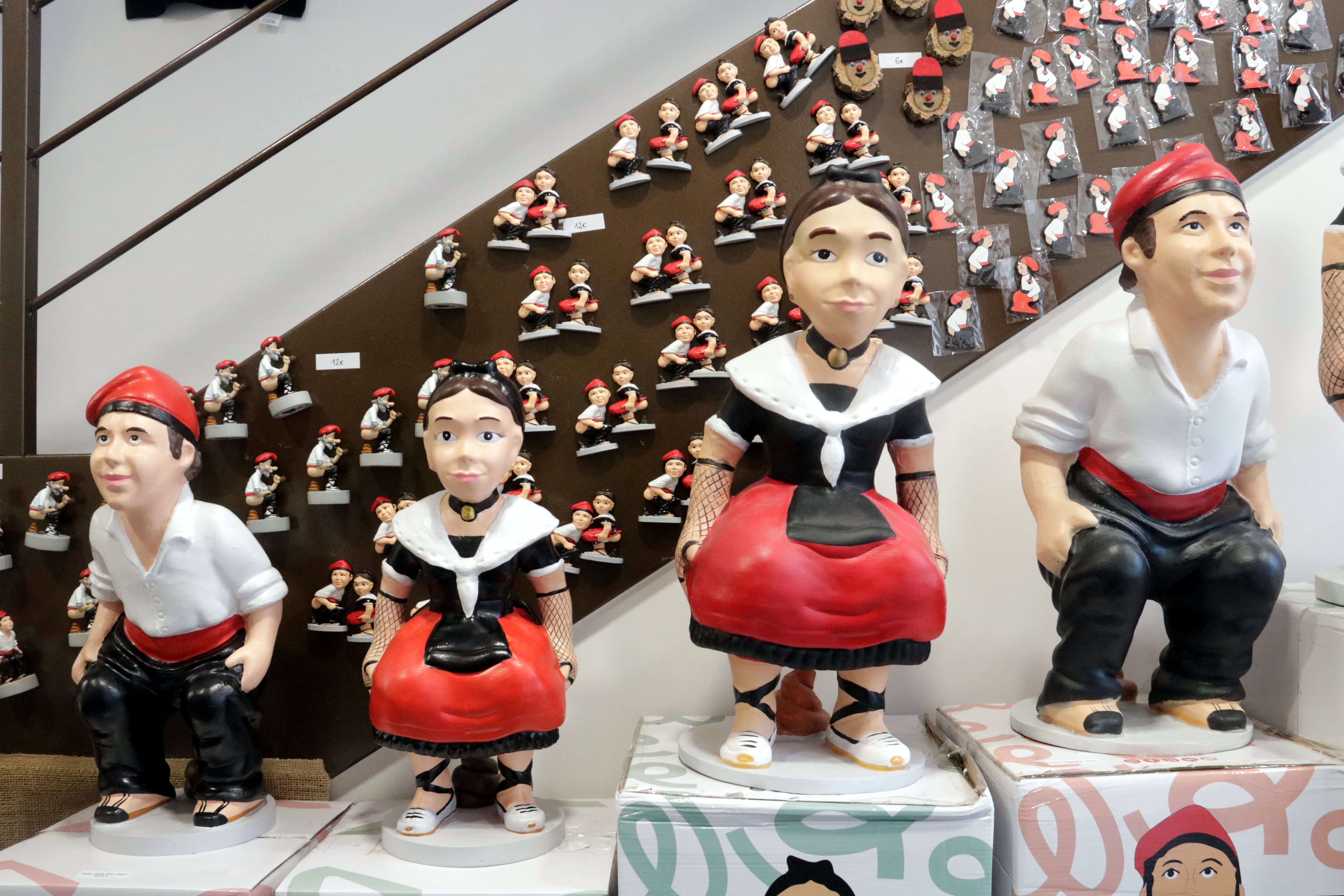 Large caganers, a new addition to this year's collection