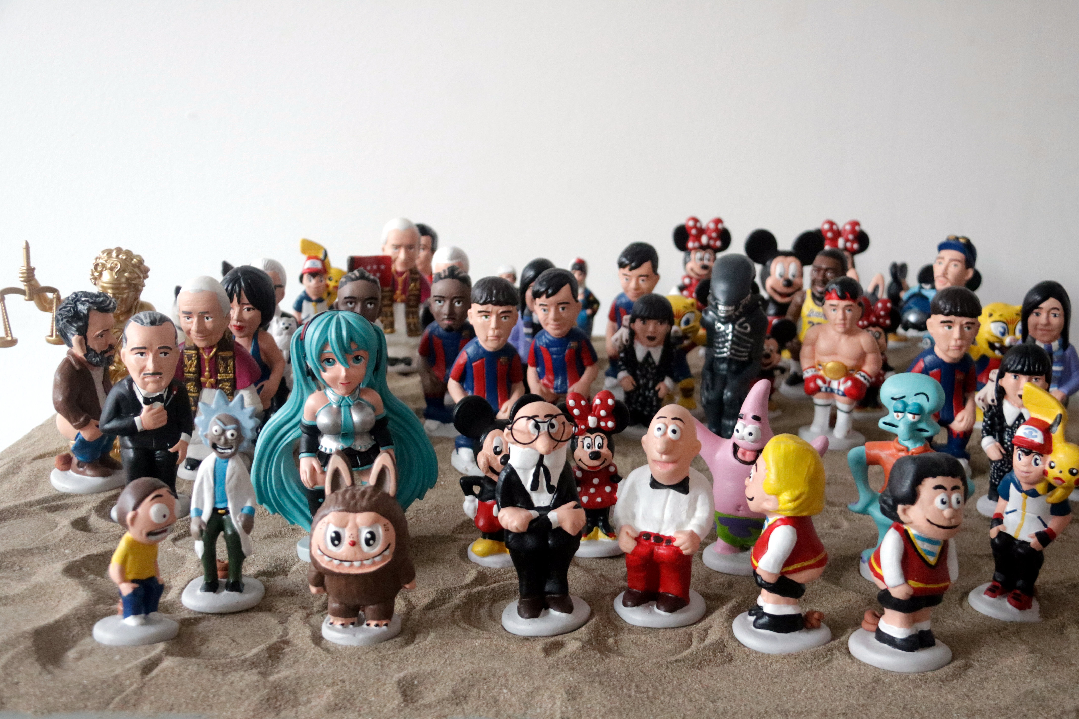 Many of the new caganers this year come from the world of comics and cartoons