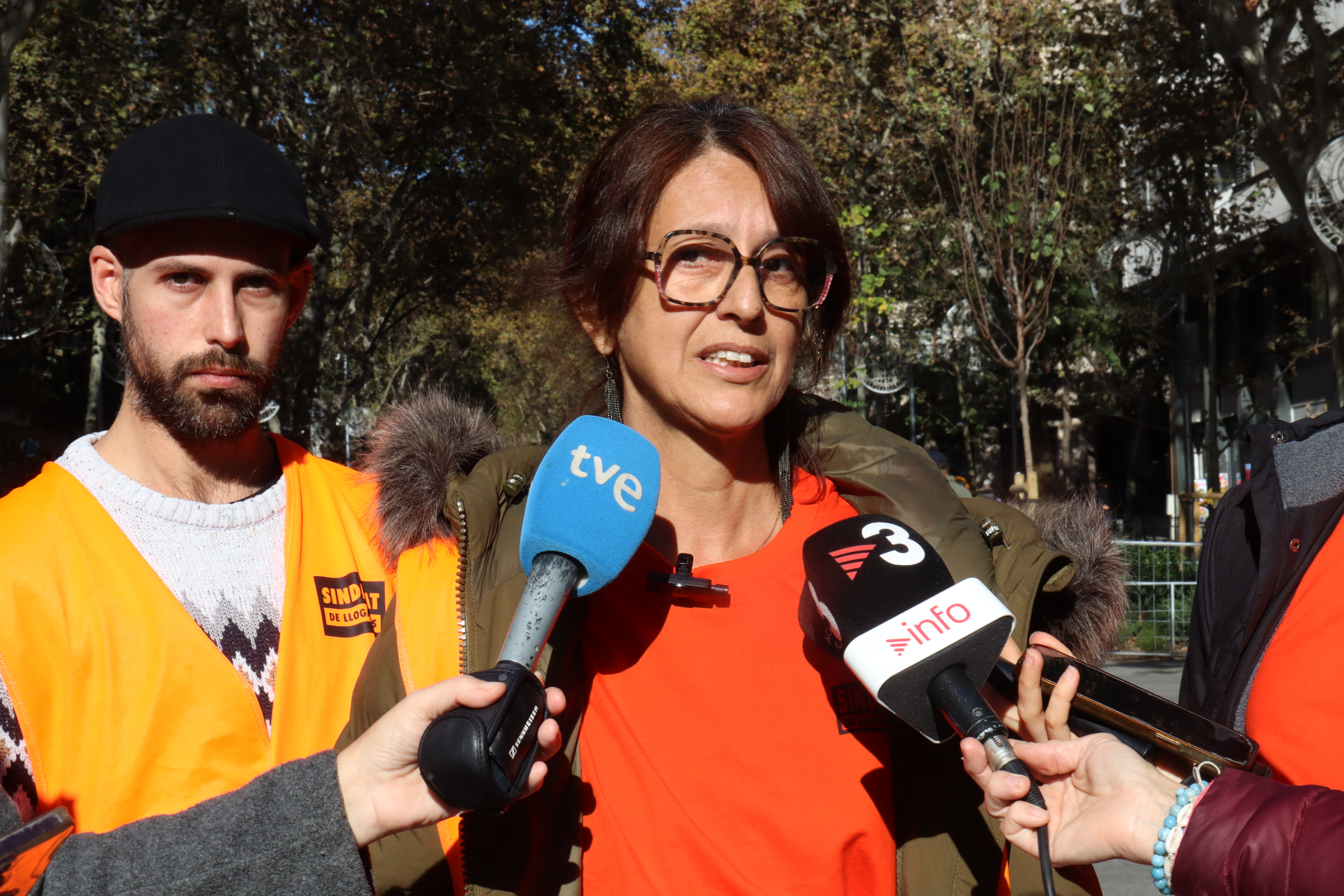Yolanda Mallén, one of the residents on rent strike against InmoCaixa