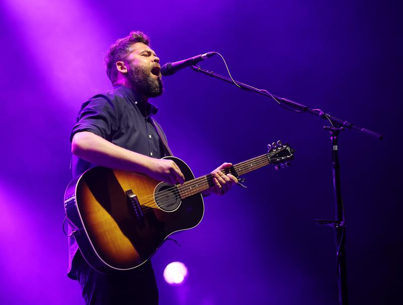 English singer Passenger sings during a hit in the Les Nits de Barcelona festival in Barcelona on July 24, 2024