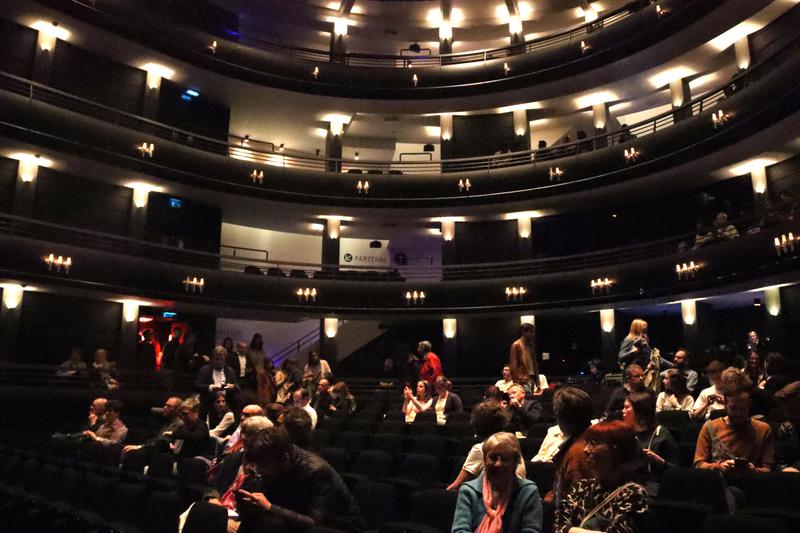 Image of the interior of KVS theater, in Brussels, where the Catalan National Theater presented 'Terra Baixa' on May 19, 2023