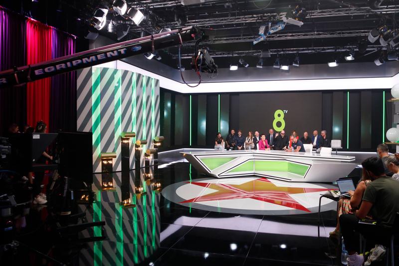 One of the studios of Catalan private broadcaster 8tv in an archive picture