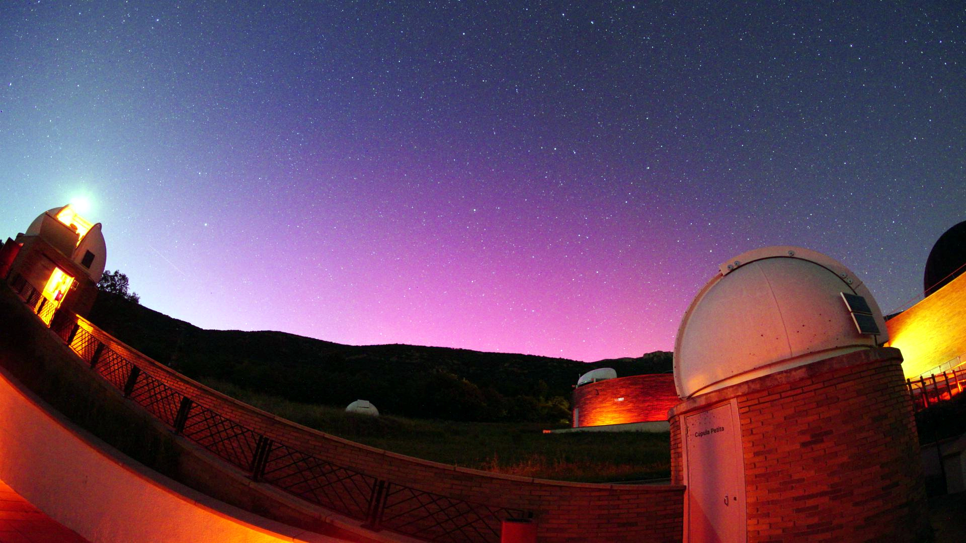 Northern lights seen from Montsec Astronomical Park