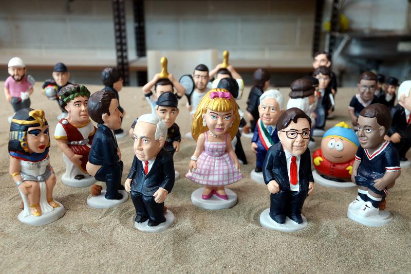 Some of the new caganers available for Christmas 2023