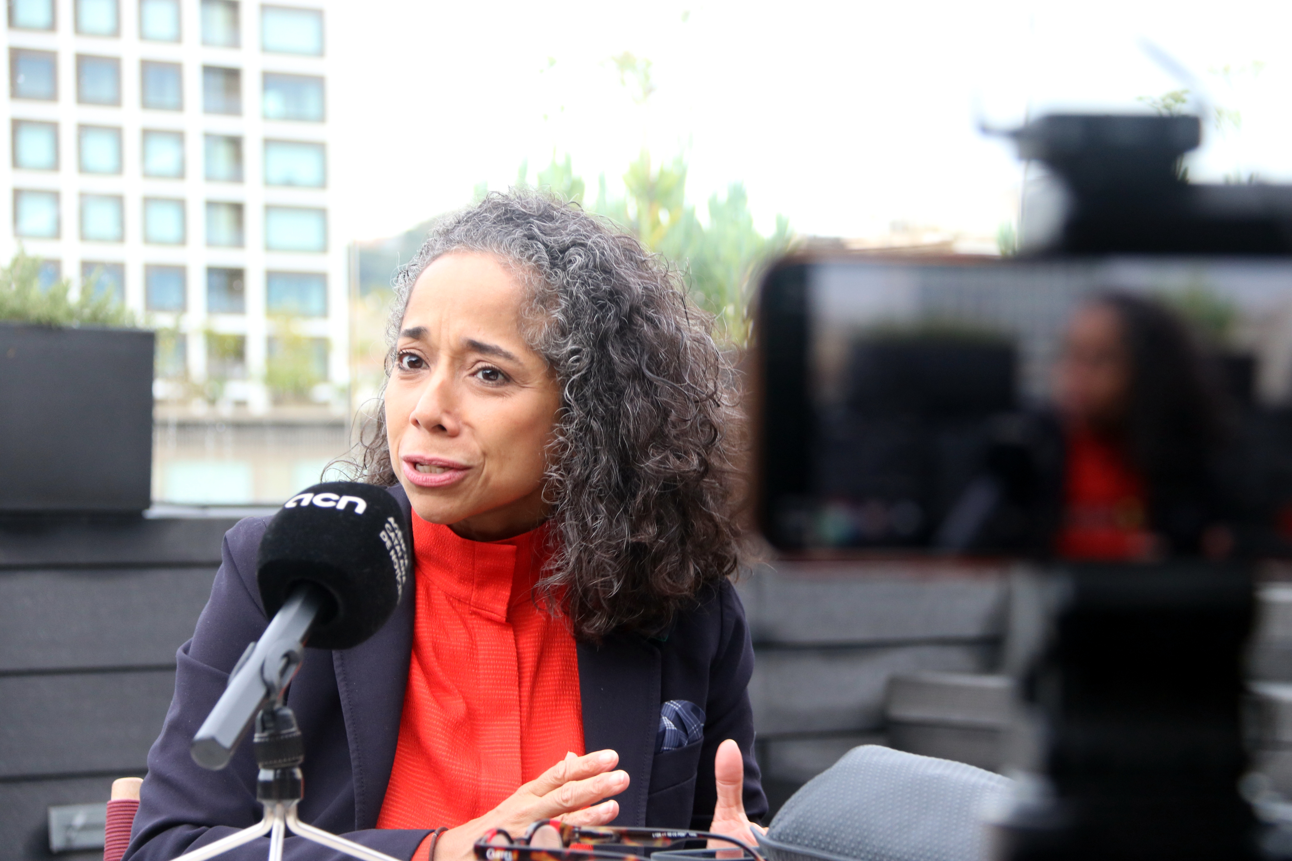 Julissa Reynoso, US ambassador to Spain from 2022 to 2024, during an interview with Catalan News