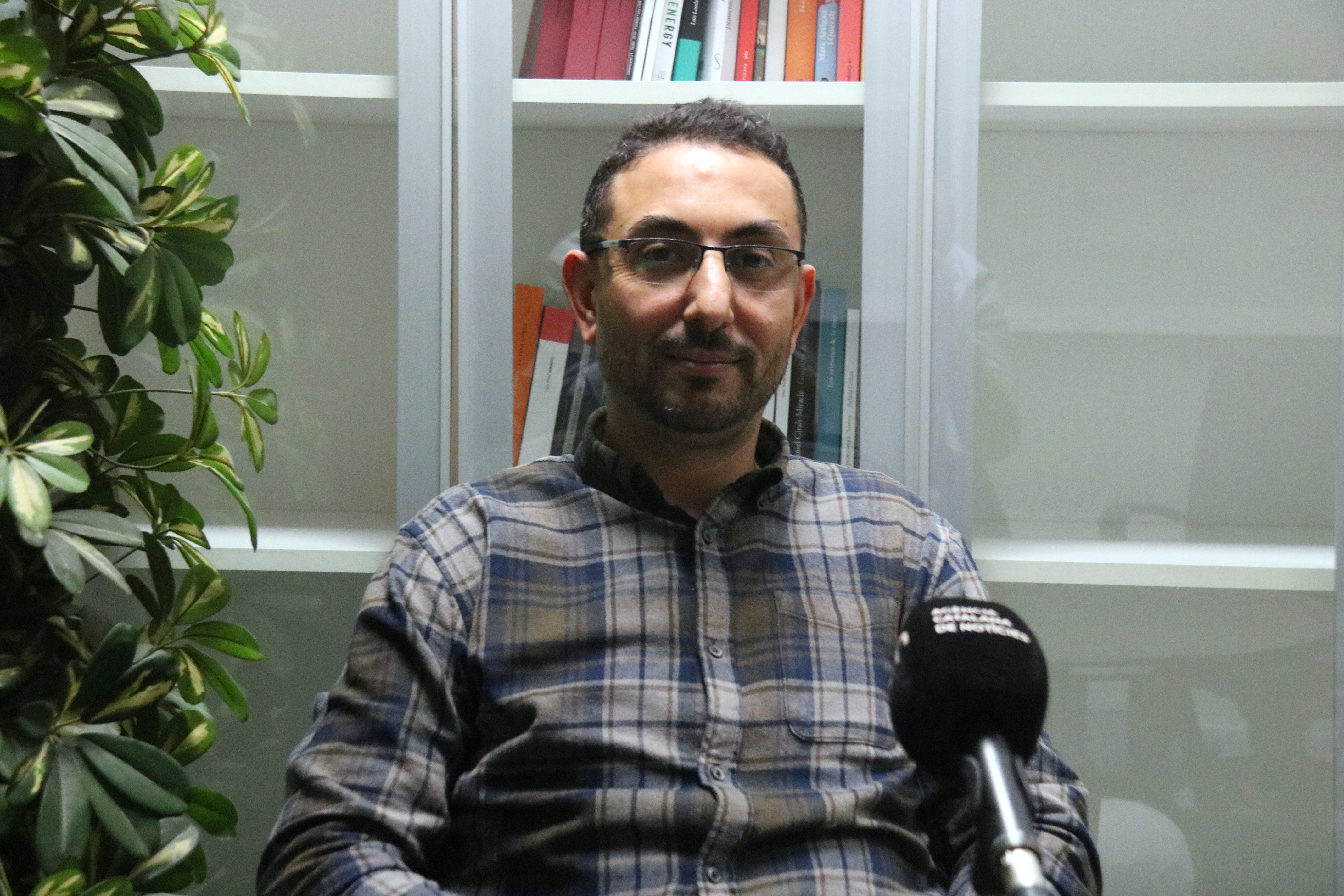 Naoufal Amrani, photographed during an interview with the Catalan News Agency