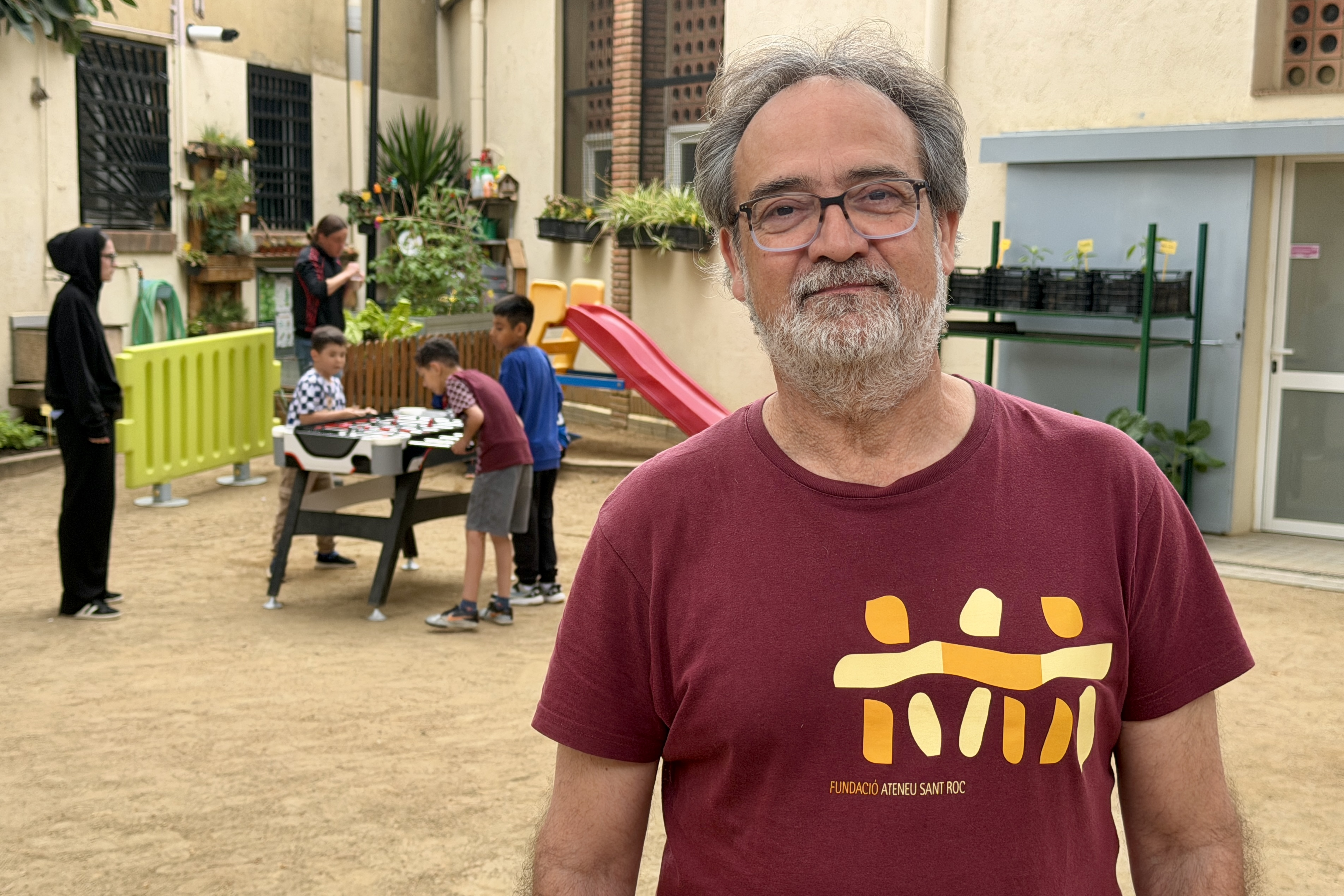 Salvador Figuerola, director of the Ateneu Sant Roc Foundation in Badalona