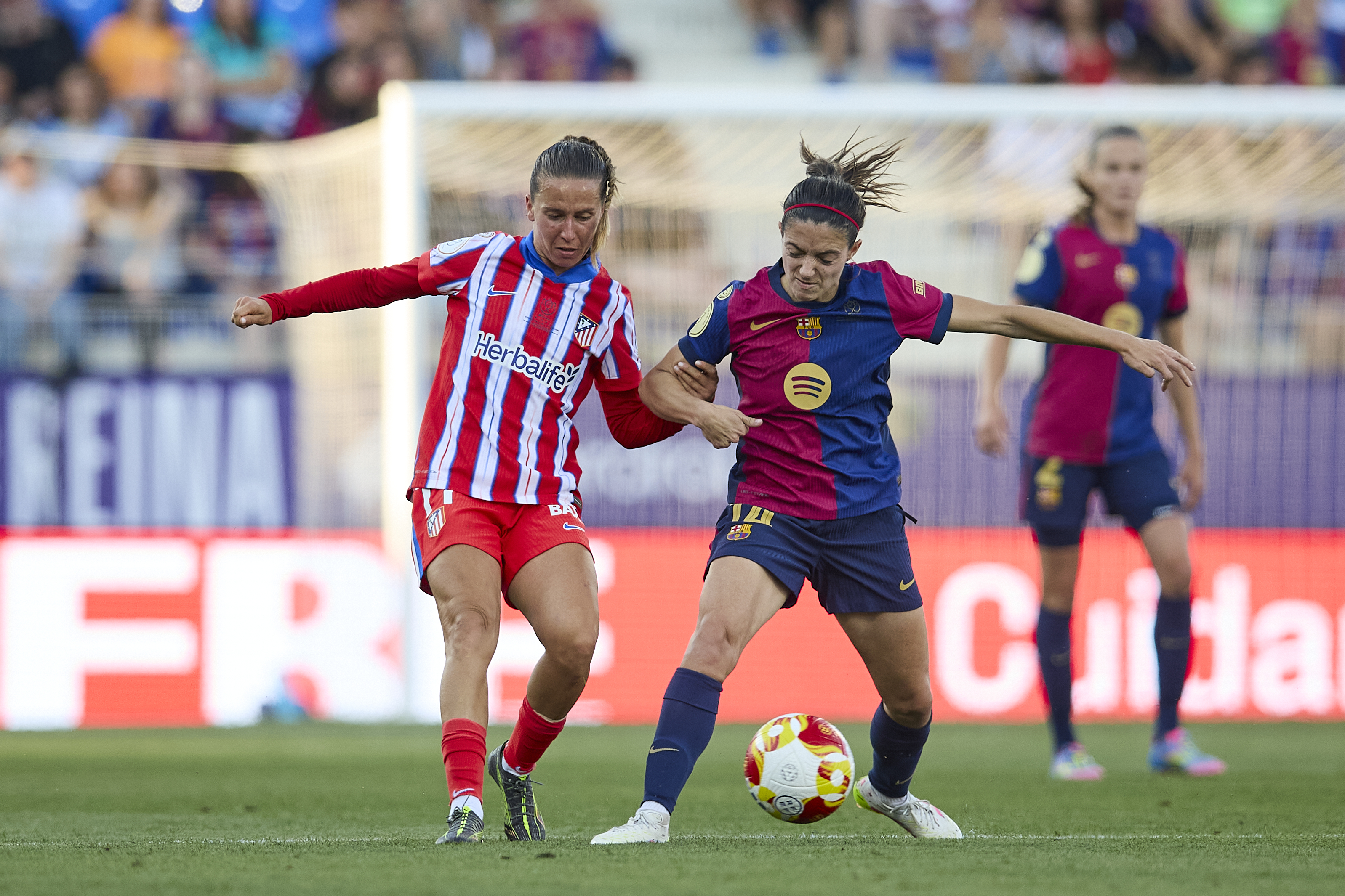 FC Barcelona player Aitana Bonmatí during the 2025 final of the Copa de la Reina in Huesca