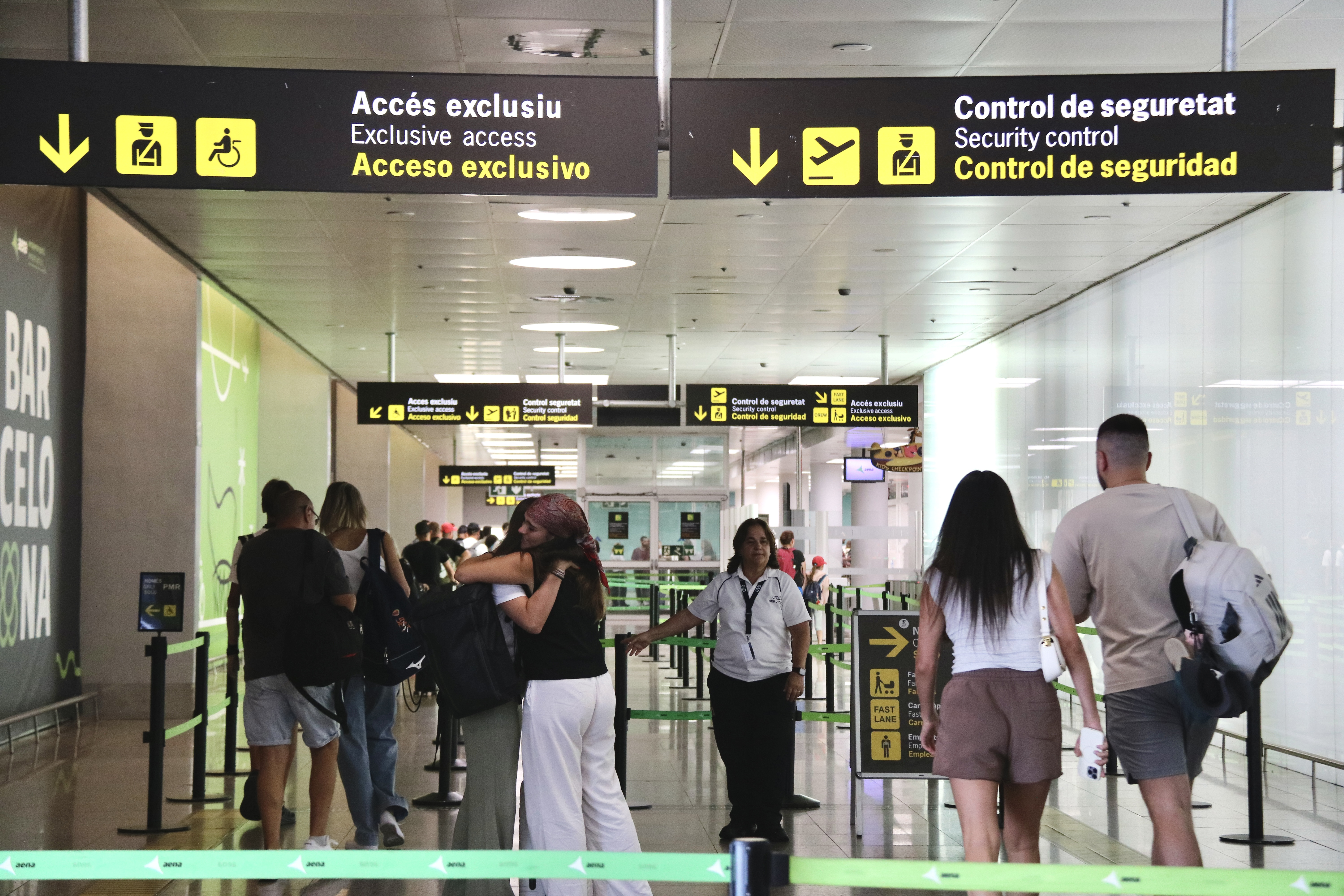 Security access point in El Prat Terminal 2