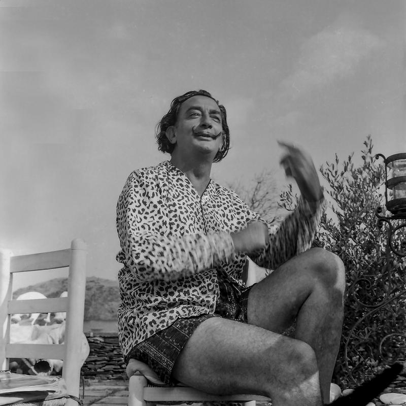 Salvador Dalí photographed in Port Lligat in 1963