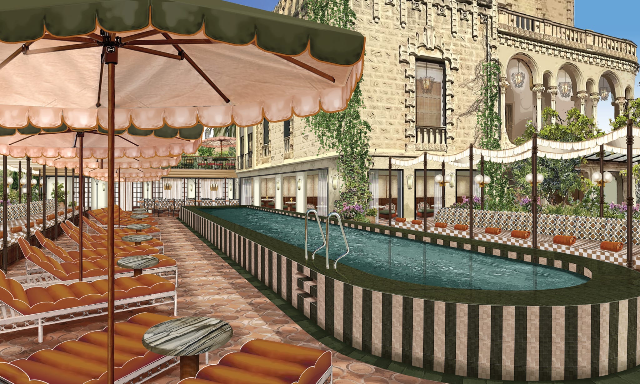 Barcelona Pool House by Soho House will be located at Bernat i Creus tower on Tibidabo avenue