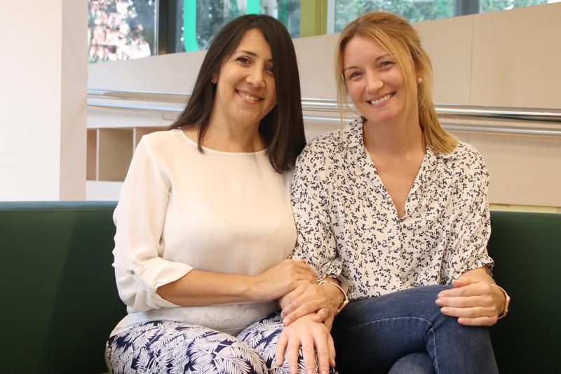 Grindel Darwich and Mònica Roldán, both breast cancer survivors