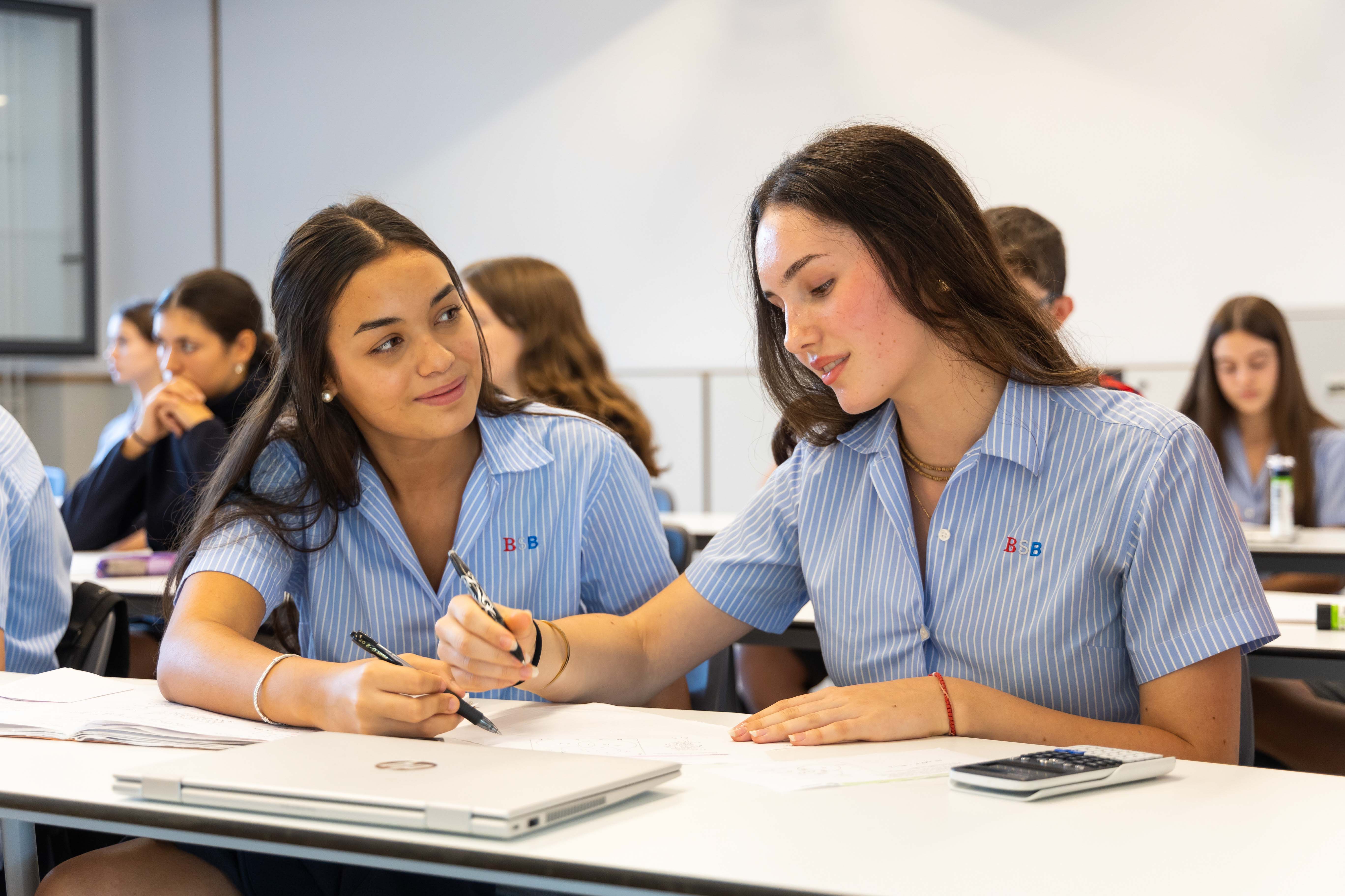 Two students of the British School of Barcelona