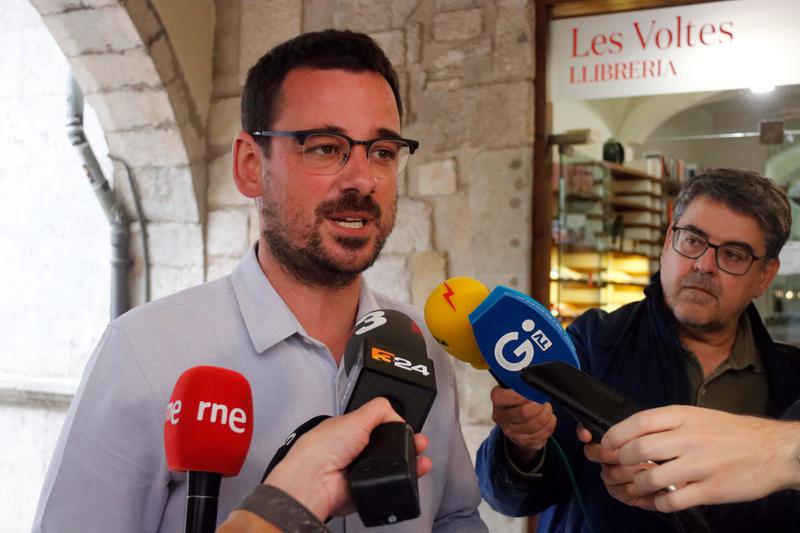 Lluc Salellas, Girona mayoral candidate for Guanyem, on June 14, 2023