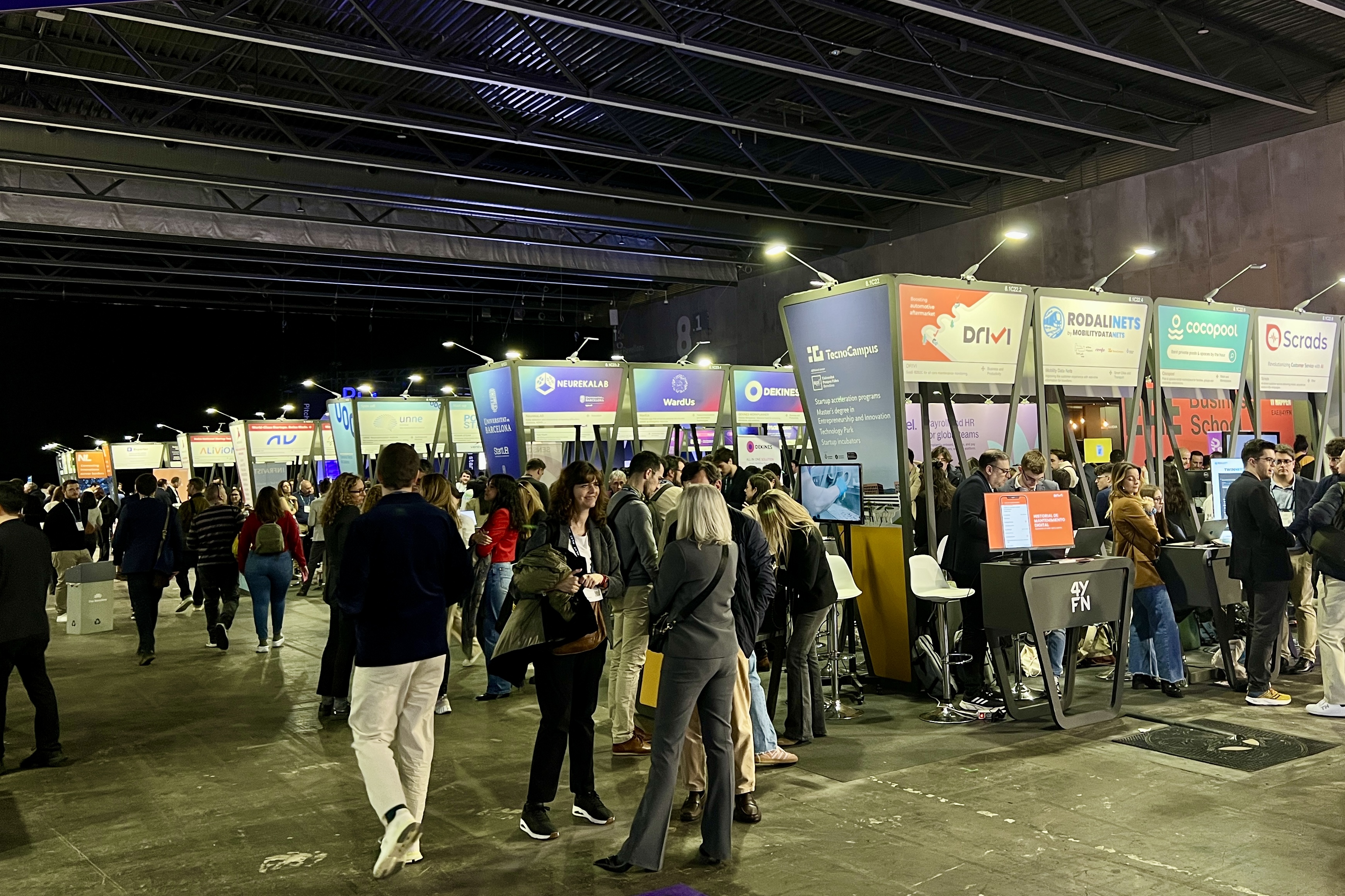 The 4YFN startups pavillion at the MWC 2025 in Barcelona