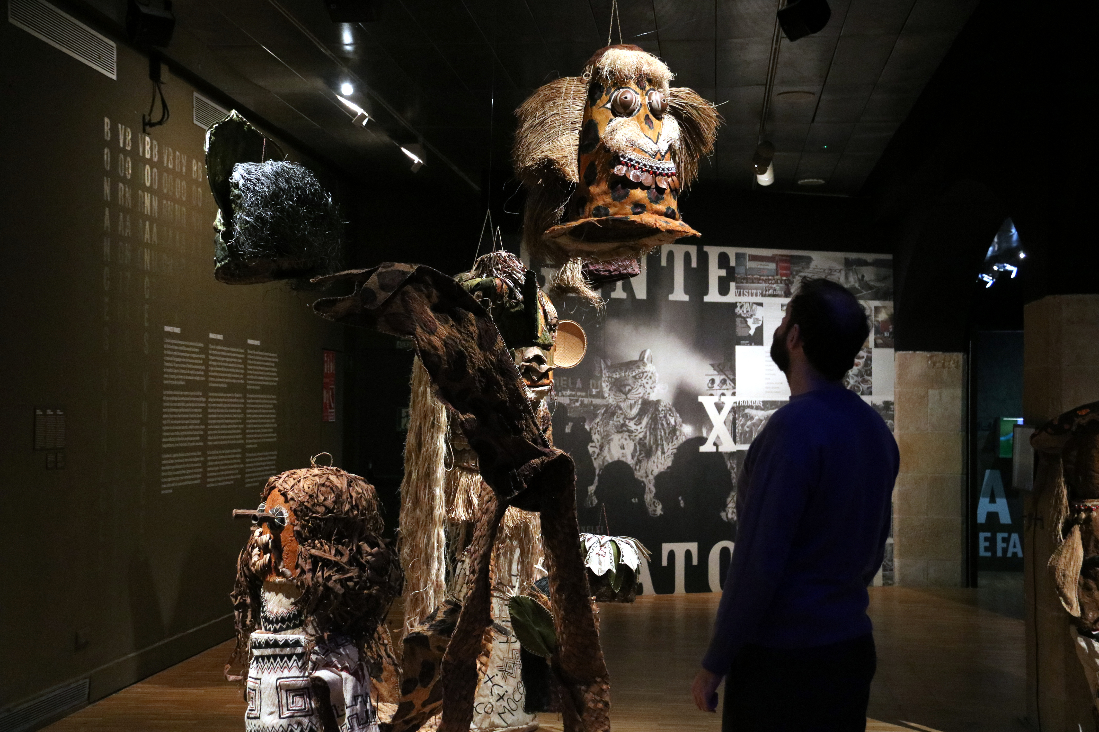 Some of the art work on display in ‘Amazons. The Ancestral Future’ in the CCCB