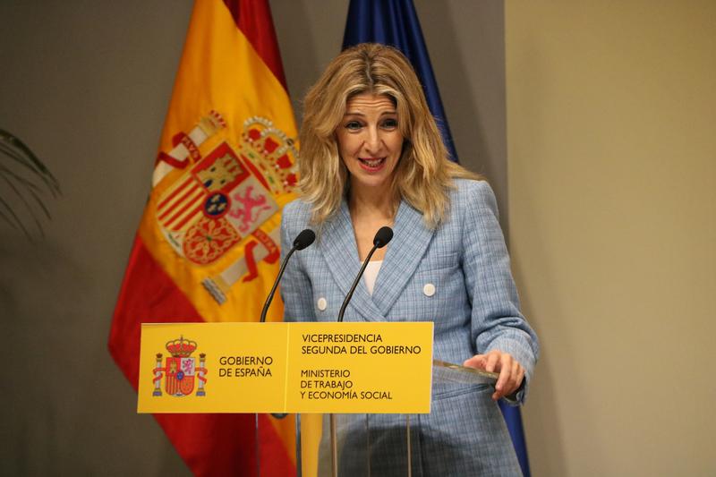 Spanish vice president and minister for work, Yolanda Díaz
