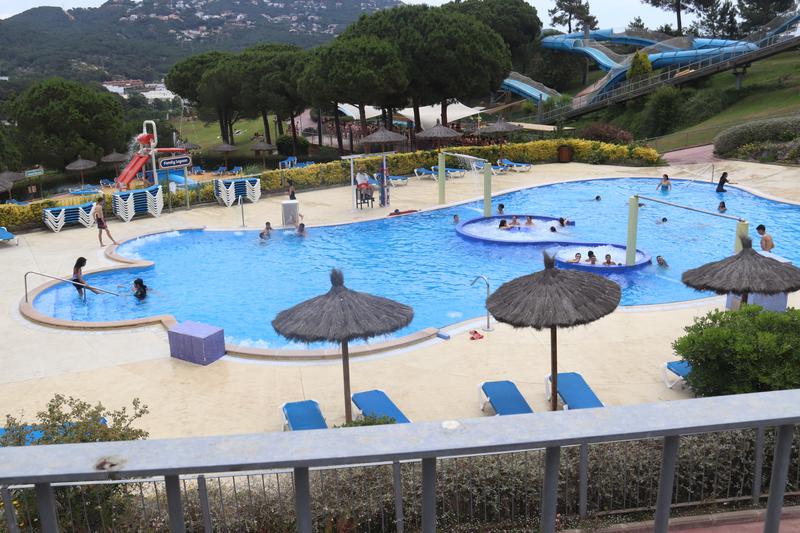 A swimming pool in WaterWorld water park, in Lloret de Mar