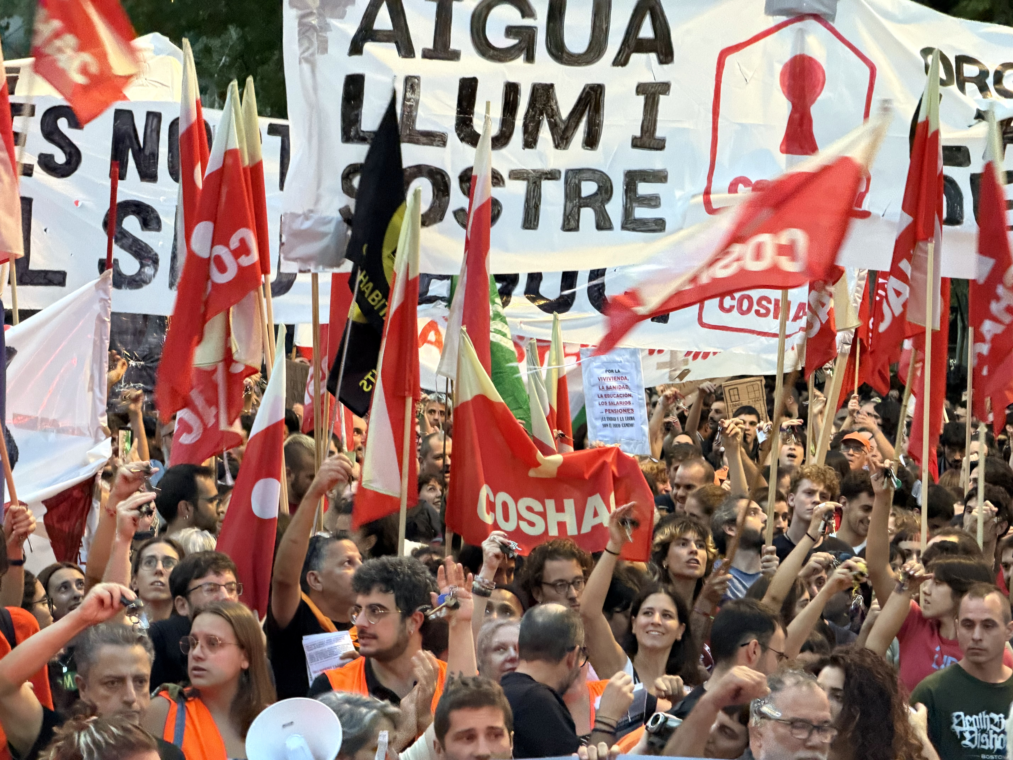 Housing demonstration in Barcelona