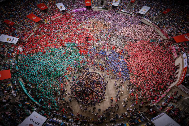 Aerial view of the TAP at the XXIX Tarragona Human Tower Competition